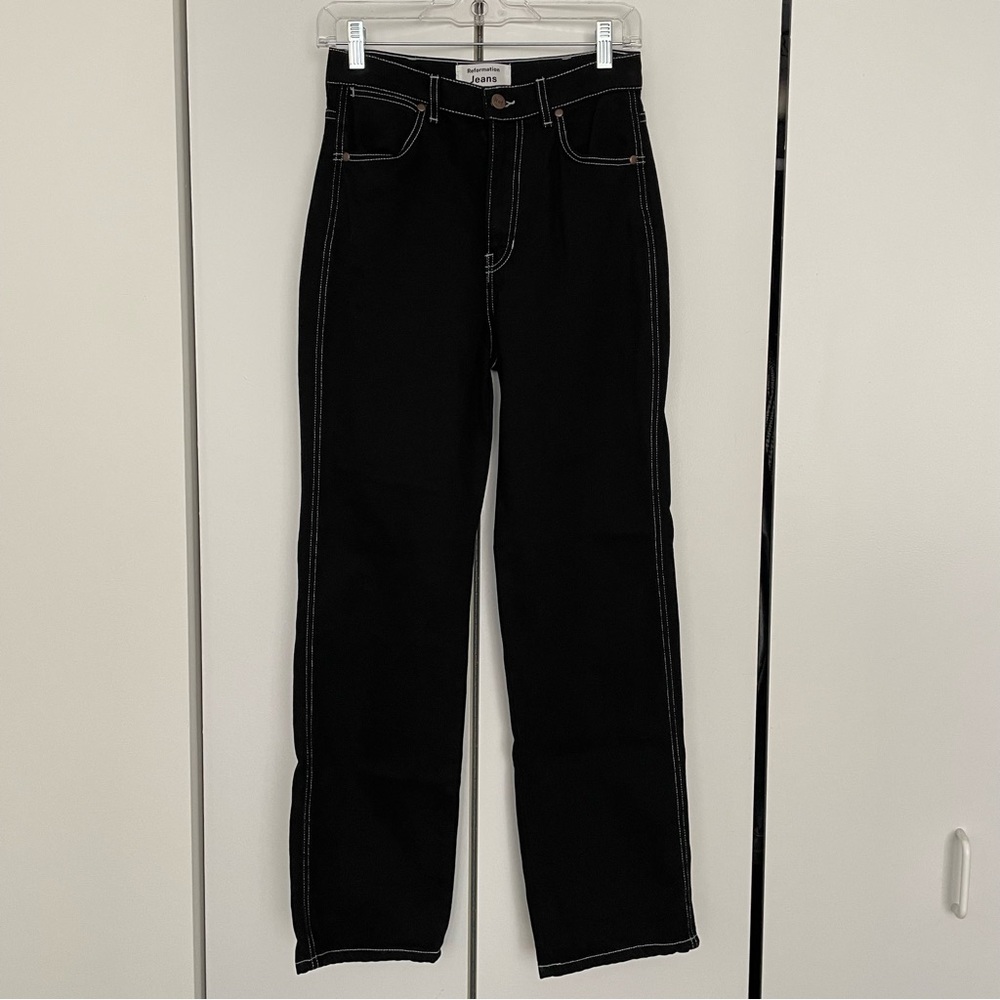 Reformation High Rise Straight Jeans Size 25